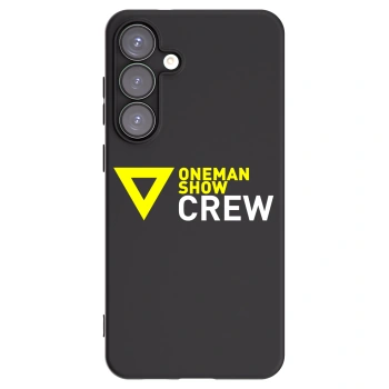 Picasee silikonový černý obal pro Samsung Galaxy S25+ 5G - ONEMANSHOW CREW