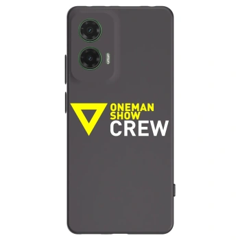 Picasee silikonový černý obal pro Motorola Moto G35 5G - ONEMANSHOW CREW