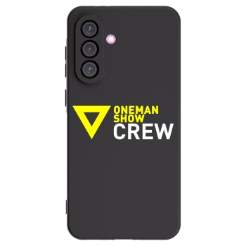 Picasee silikonový černý obal pro Samsung Galaxy A36 5G - ONEMANSHOW CREW