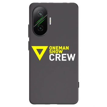 Picasee silikonový černý obal pro Xiaomi Poco F7 Pro 5G - ONEMANSHOW CREW