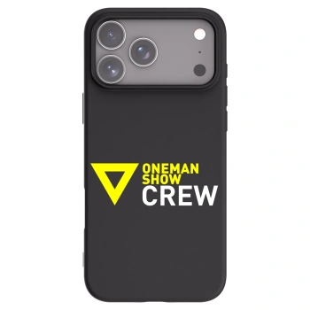 Picasee silikonový černý obal pro Apple iPhone 17 Pro Max - ONEMANSHOW CREW