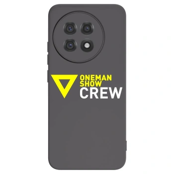 Picasee silikonový černý obal pro OnePlus 13R 5G - ONEMANSHOW CREW