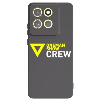 Picasee silikonový černý obal pro Motorola Moto G86 5G - ONEMANSHOW CREW