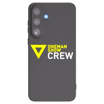 Picasee silikonový černý obal pro Samsung Galaxy S25 FE 5G - ONEMANSHOW CREW