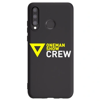 Picasee silikonový černý obal pro Huawei P30 Lite - ONEMANSHOW CREW