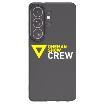 Picasee silikonový černý obal pro Samsung Galaxy S26 Ultra - ONEMANSHOW CREW