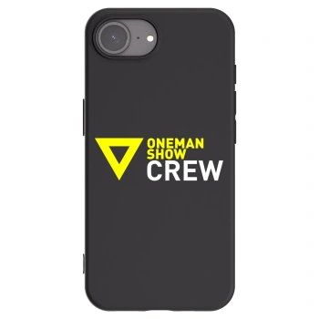 Picasee silikonový černý obal pro Apple iPhone 17e - ONEMANSHOW CREW