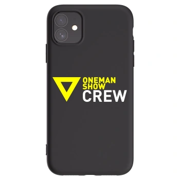 Picasee silikonový černý obal pro Apple iPhone 11 - ONEMANSHOW CREW