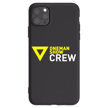 Picasee silikonový černý obal pro Apple iPhone 11 Pro Max - ONEMANSHOW CREW