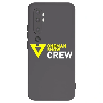 Picasee silikonový černý obal pro Xiaomi Mi Note 10 (Pro) - ONEMANSHOW CREW