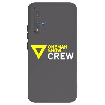 Picasee silikonový černý obal pro Huawei Nova 5T - ONEMANSHOW CREW