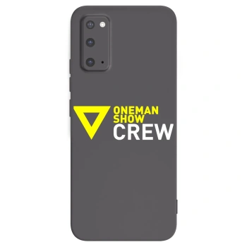 Picasee silikonový černý obal pro Samsung Galaxy S20 G980F - ONEMANSHOW CREW