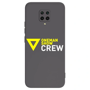 Picasee silikonový černý obal pro Xiaomi Redmi Note 9S - ONEMANSHOW CREW