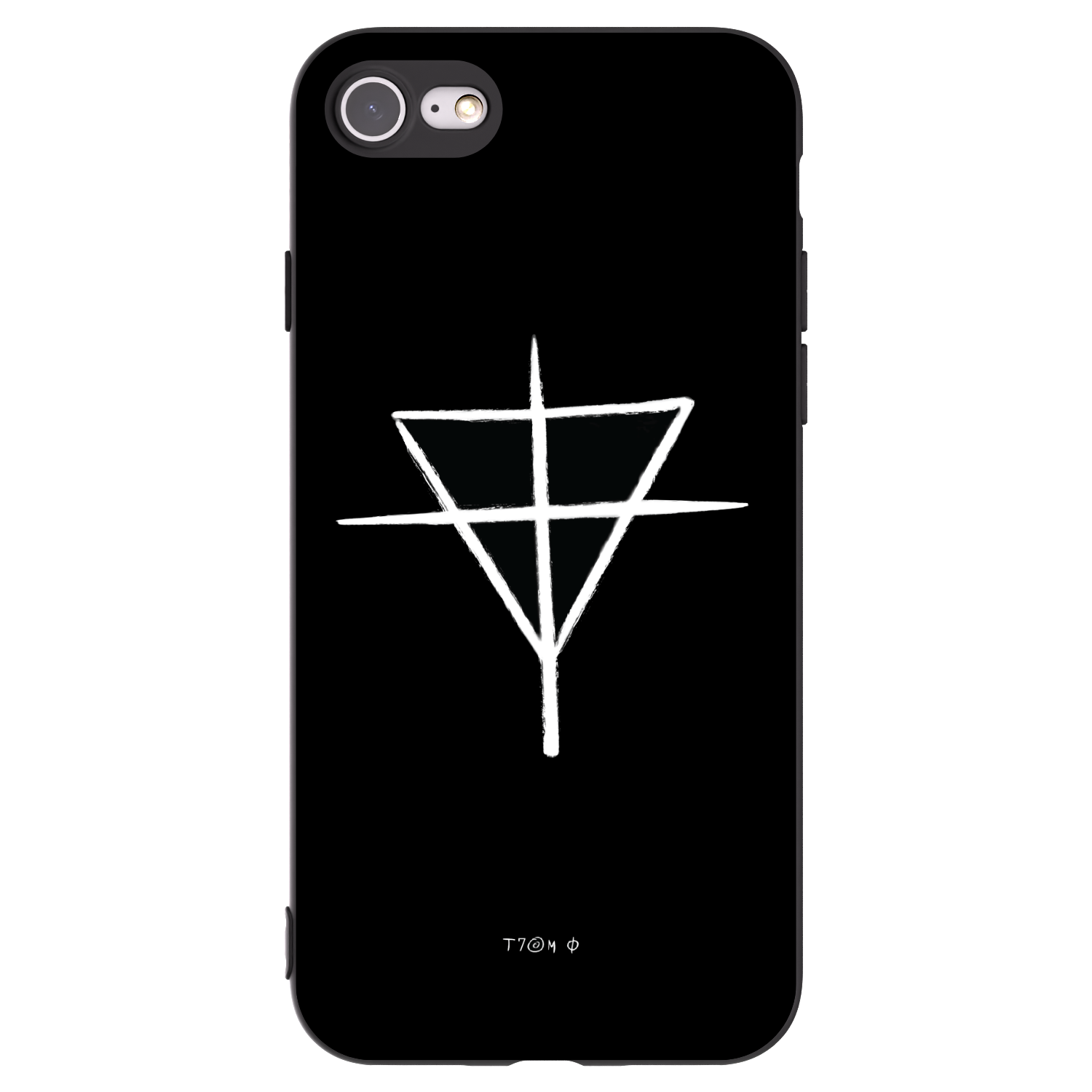 Picasee silikonový černý obal pro Apple iPhone 8 - ONEMANSHOW THE GAME
