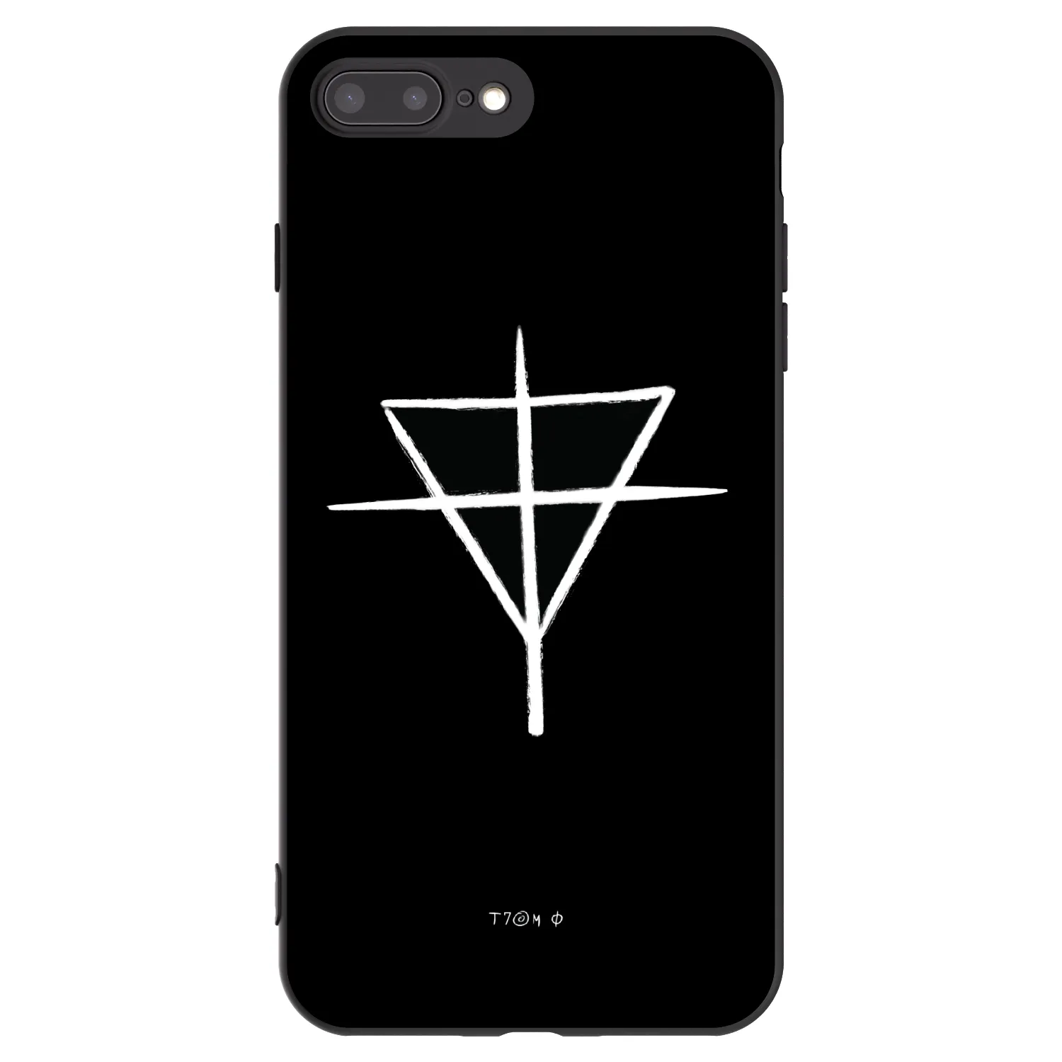 Picasee silikonový černý obal pro Apple iPhone 8 Plus - ONEMANSHOW THE GAME