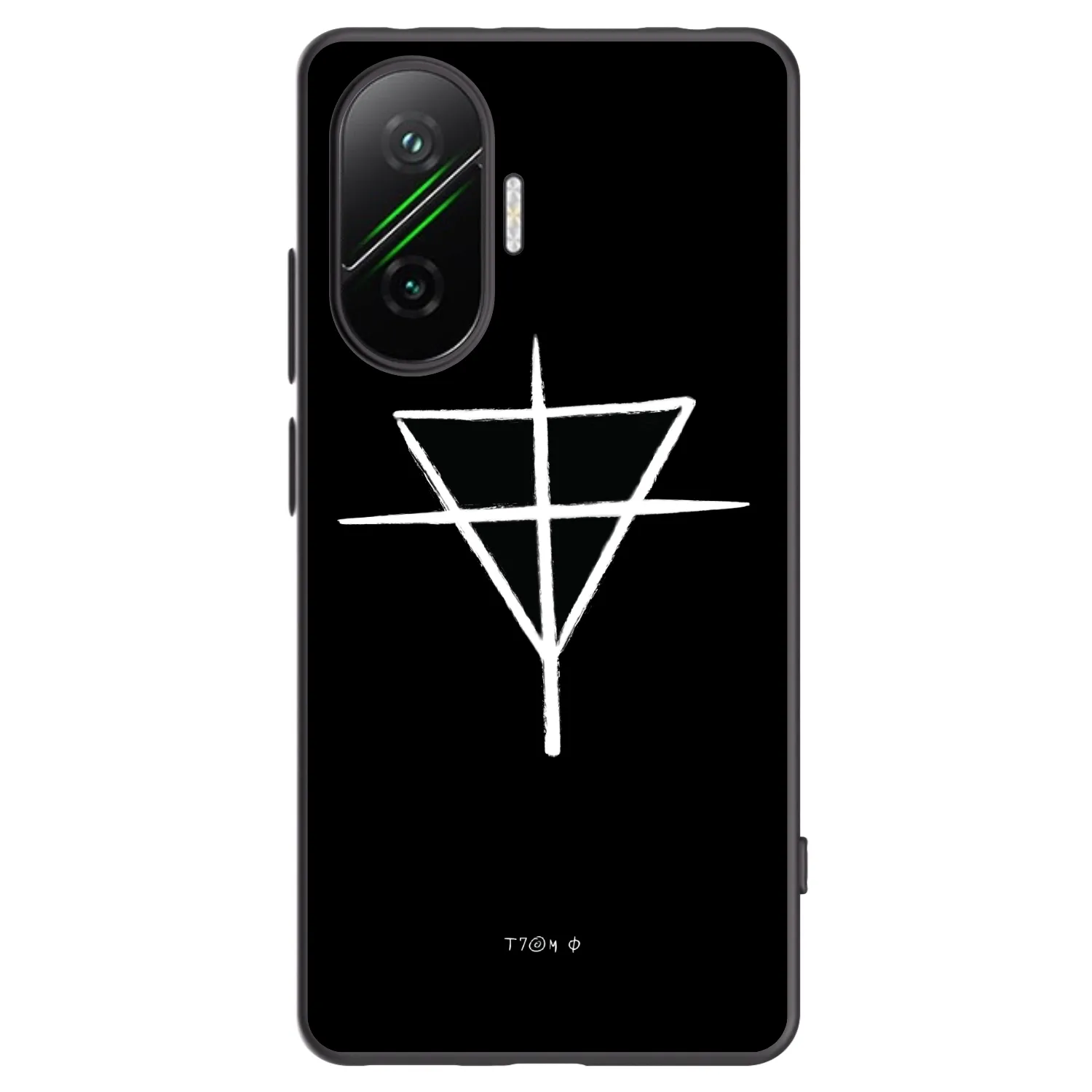 Picasee silikonový černý obal pro Xiaomi Poco F7 5G - ONEMANSHOW THE GAME