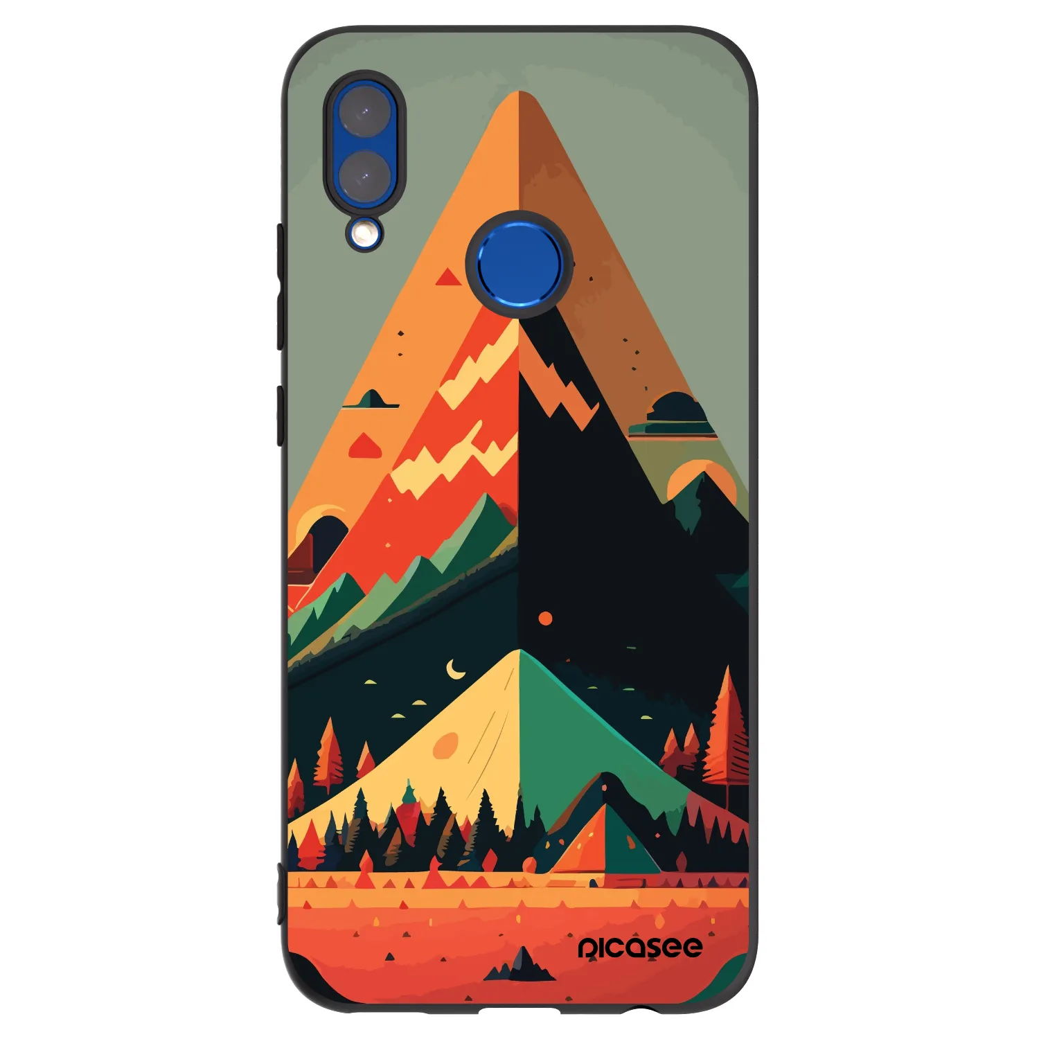 Picasee silikonový černý obal pro Honor 10 Lite - Oregon