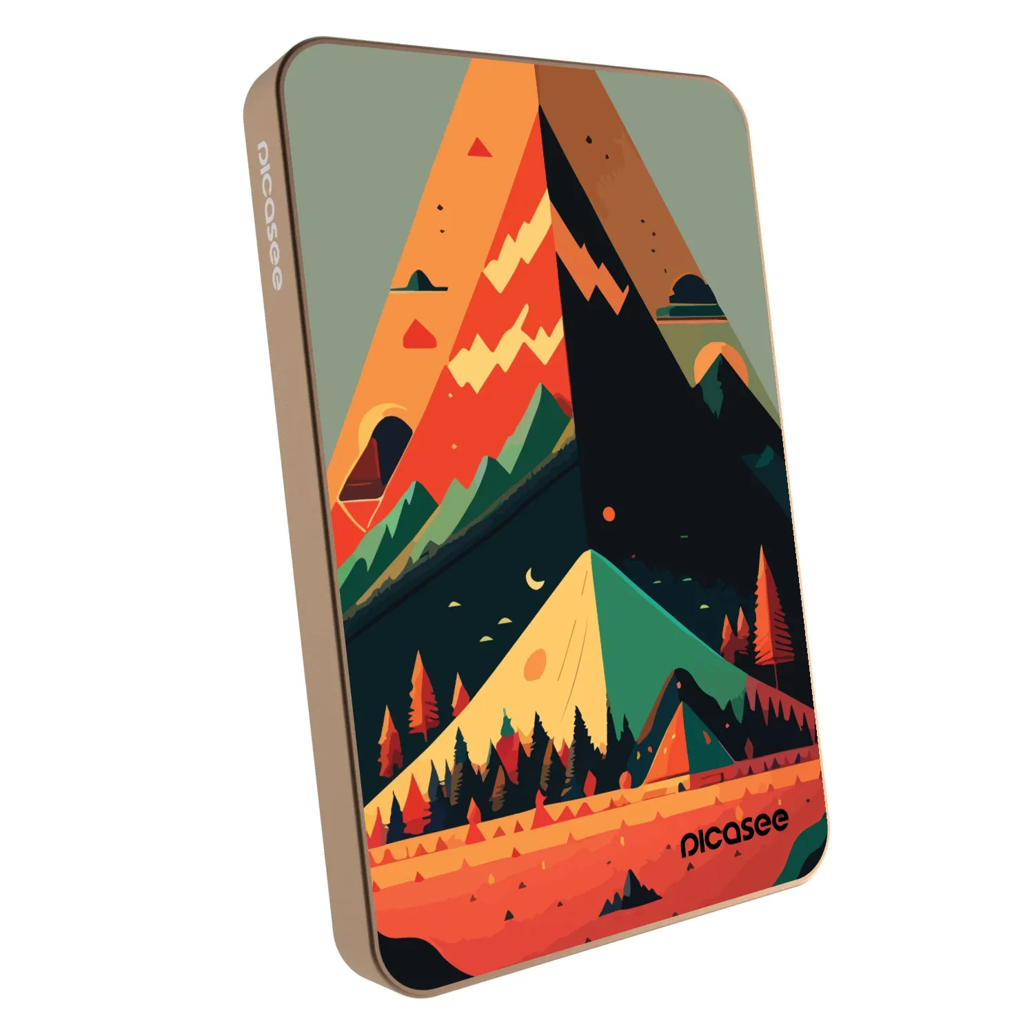 Picasee Powerbanka s MagSafe 5 000 mAh Zlatá - Oregon
