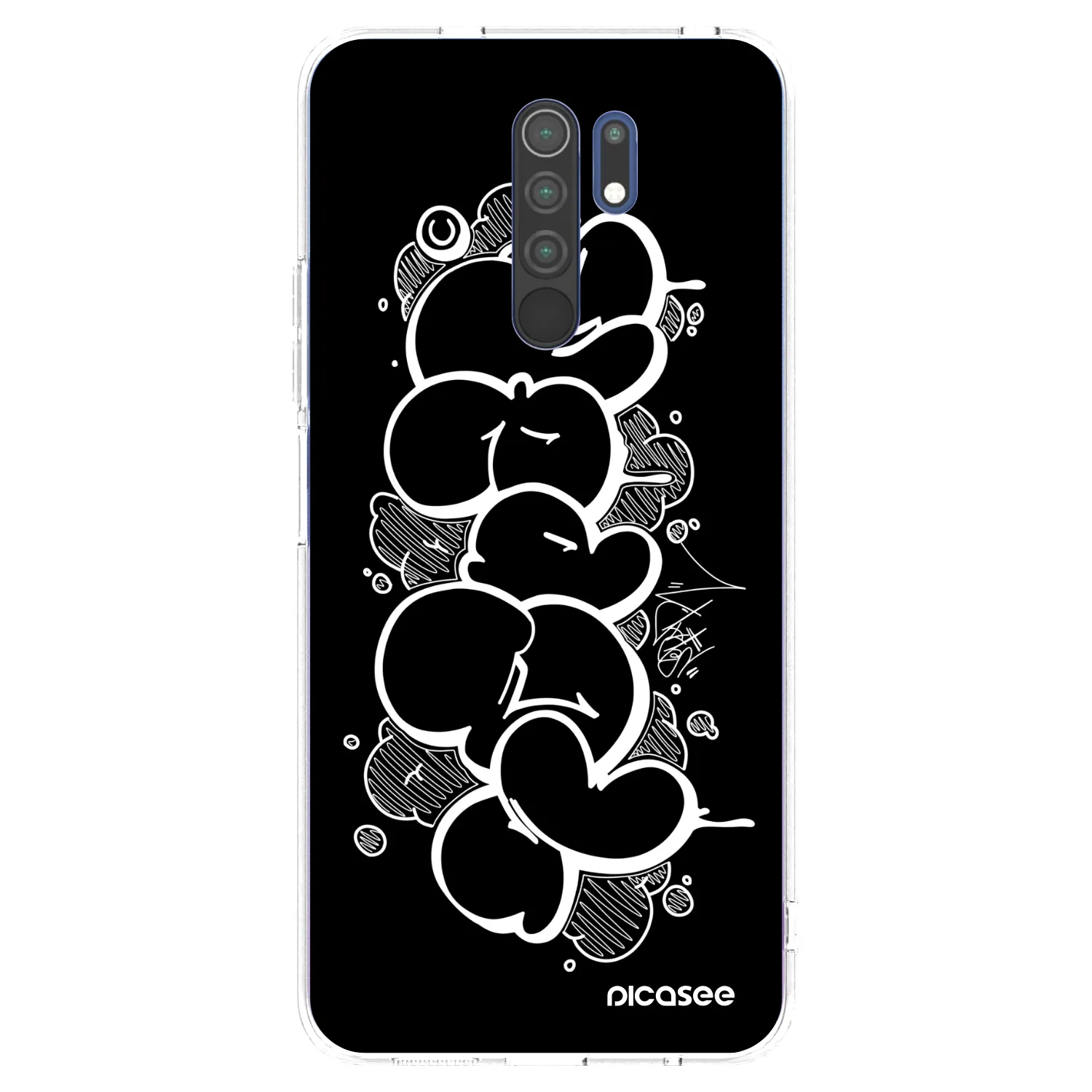 Picasee silikonový průhledný obal pro Xiaomi Redmi 9 - Throw UP