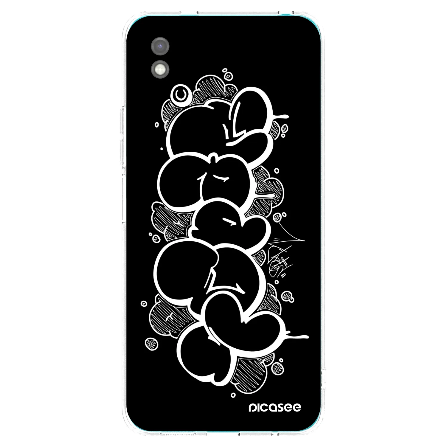 Picasee silikonový černý obal pro Xiaomi Redmi 9A - Throw UP