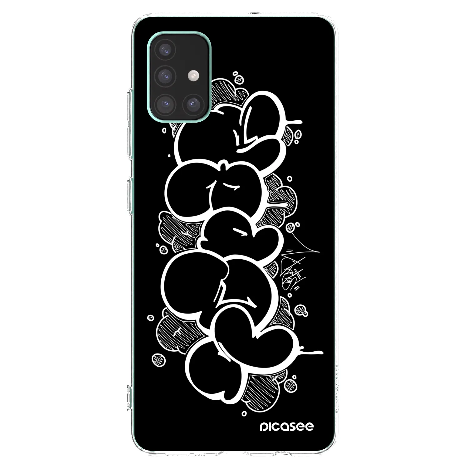 Picasee silikonový průhledný obal pro Samsung Galaxy M51 M515F - Throw UP