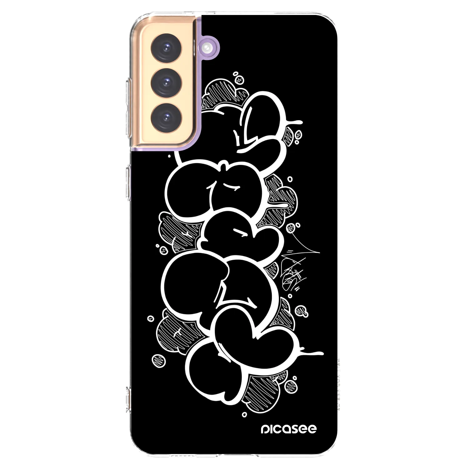 Picasee silikonový průhledný obal pro Samsung Galaxy S21+ 5G G996F - Throw UP