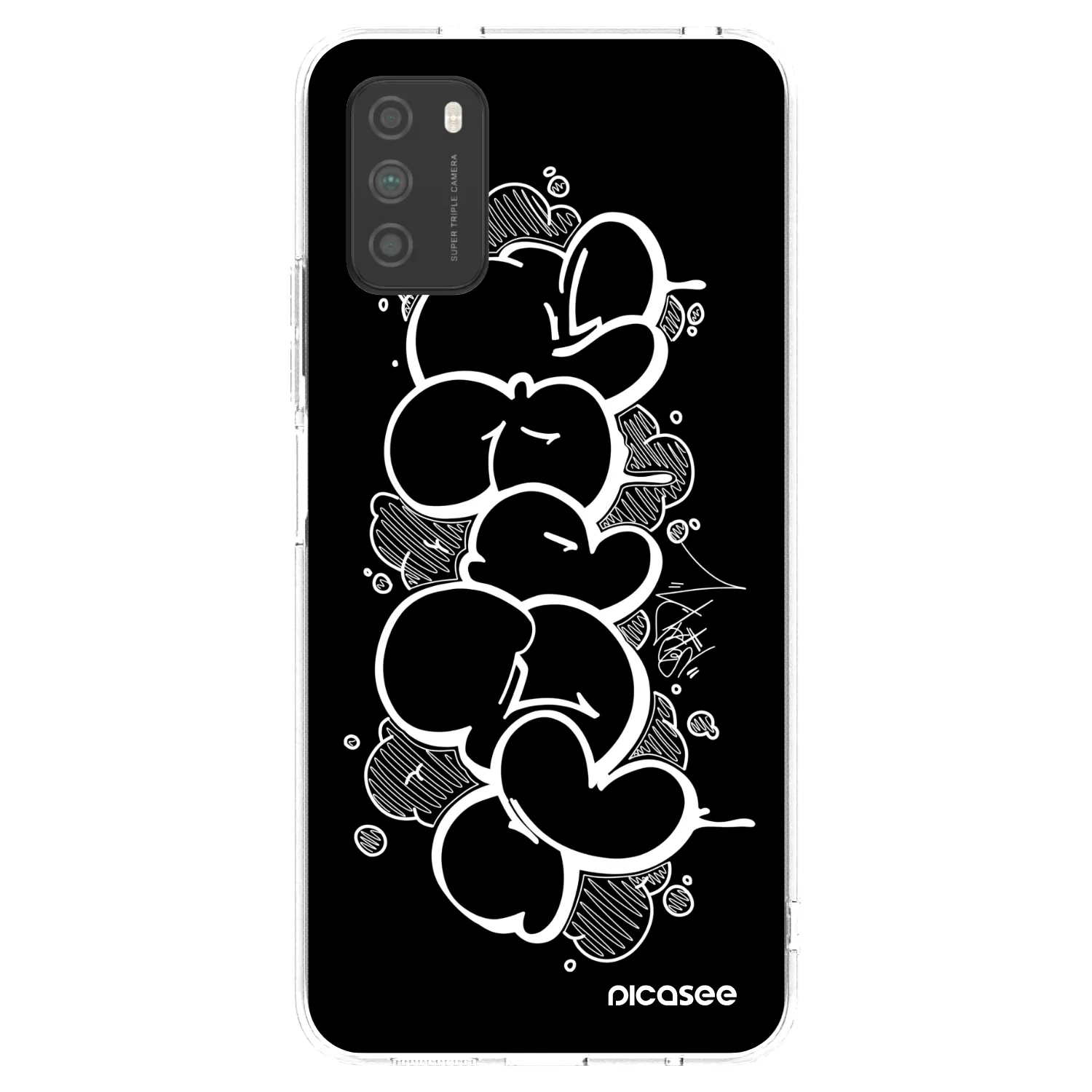 Picasee silikonový průhledný obal pro Xiaomi Poco M3 - Throw UP