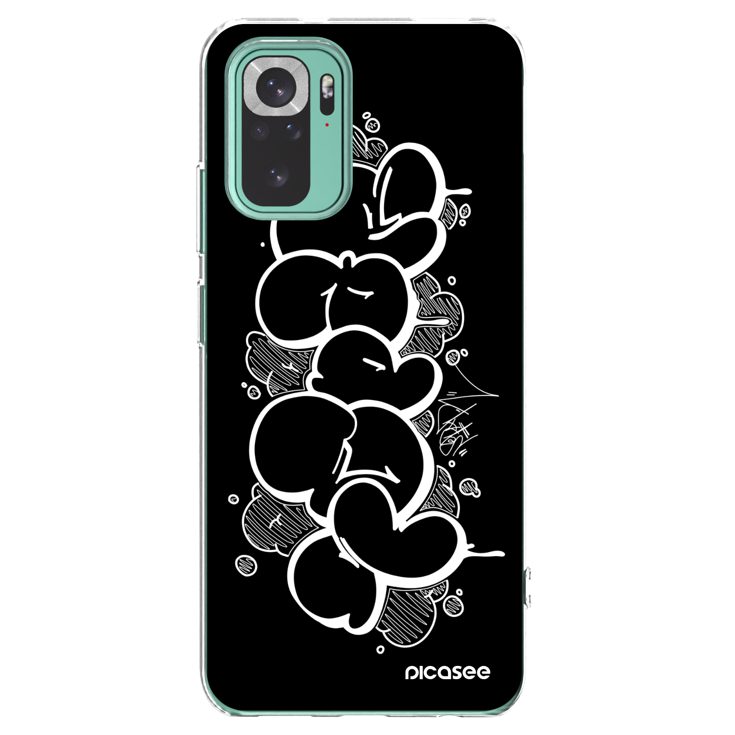 Picasee silikonový průhledný obal pro Xiaomi Redmi Note 10 Pro - Throw UP