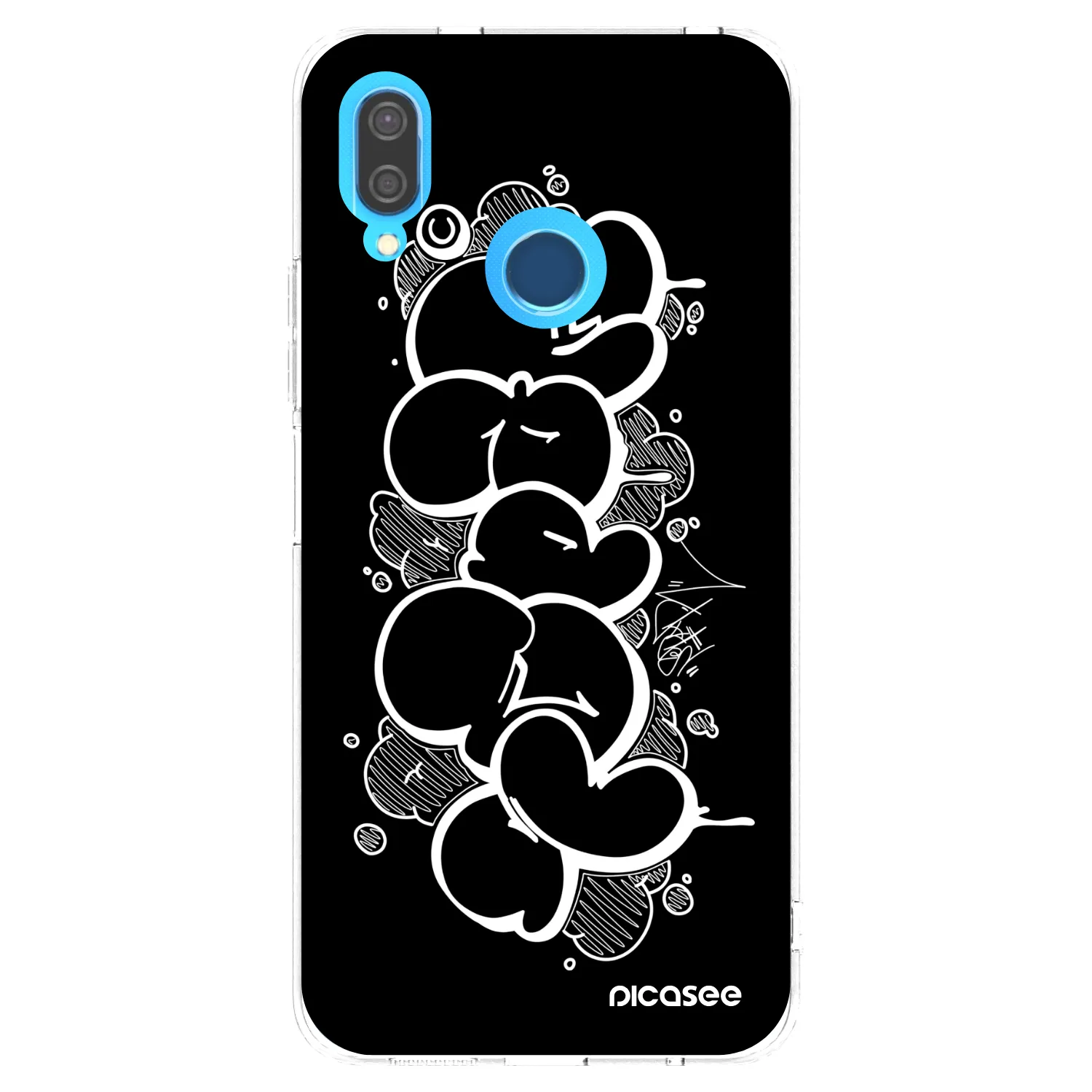 Picasee silikonový průhledný obal pro Huawei P20 Lite - Throw UP