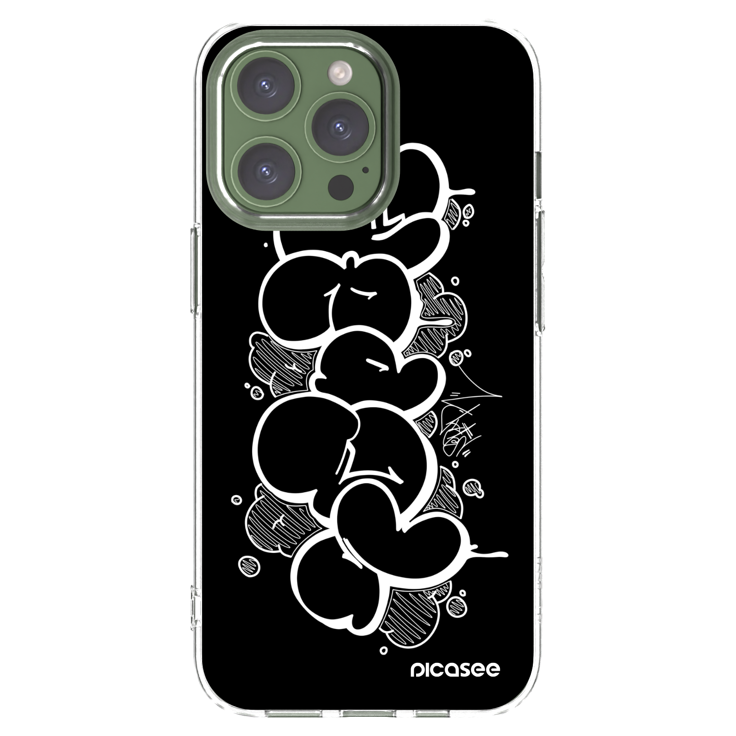 Picasee silikonový průhledný obal pro Apple iPhone 13 Pro - Throw UP