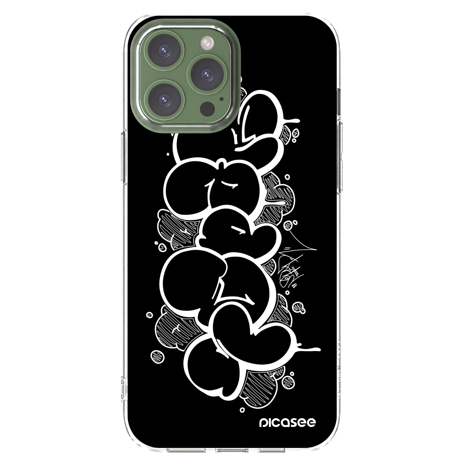 Picasee silikonový průhledný obal pro Apple iPhone 13 Pro Max - Throw UP