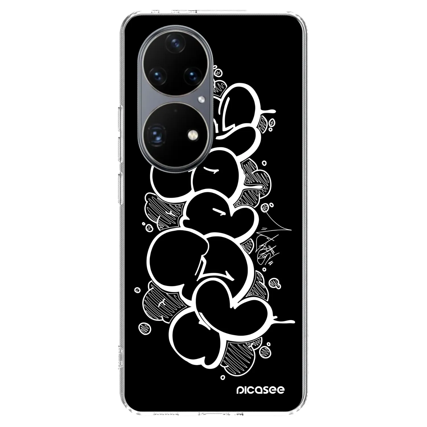 Picasee silikonový průhledný obal pro Huawei P50 - Throw UP