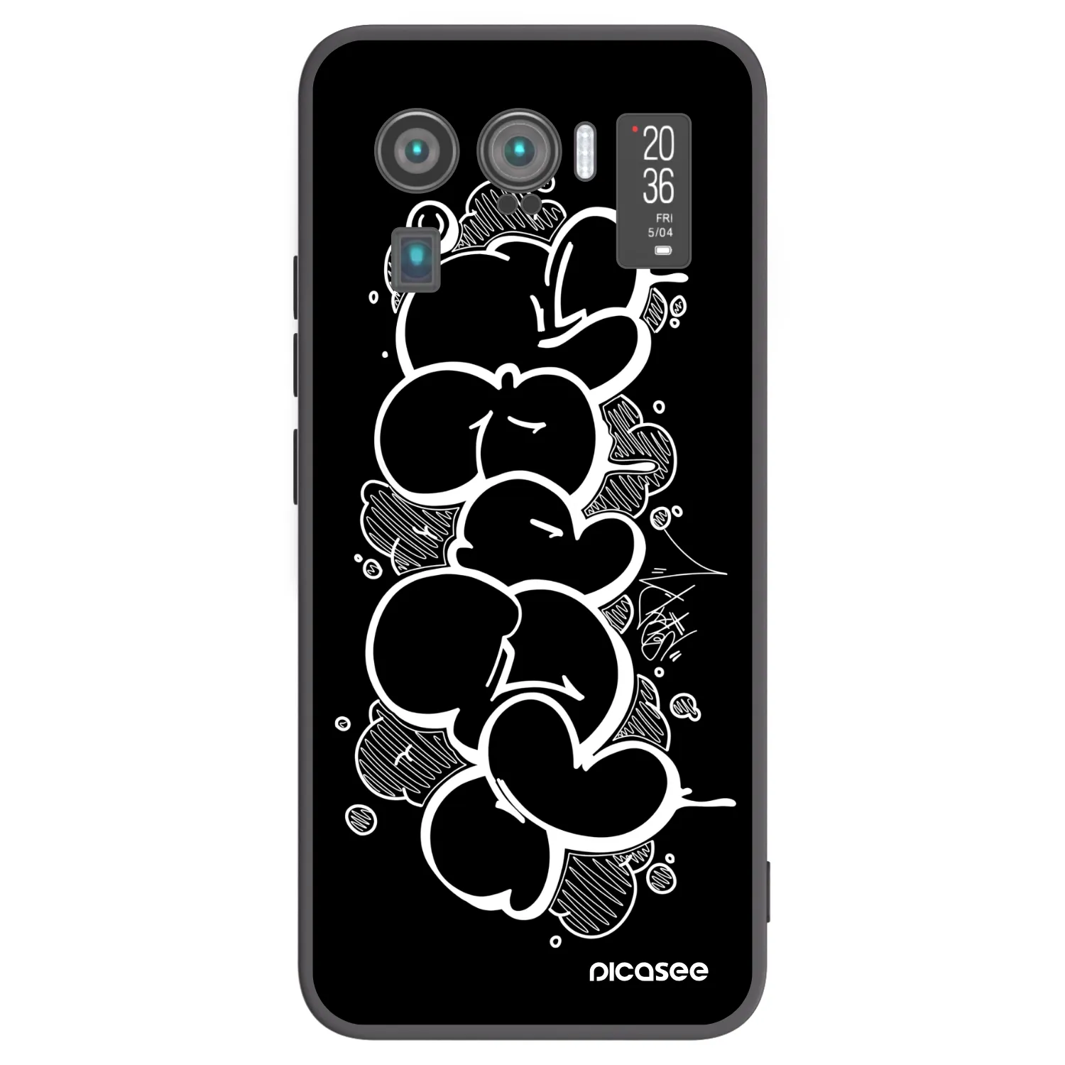 Picasee silikonový černý obal pro Xiaomi Mi 11 Ultra - Throw UP