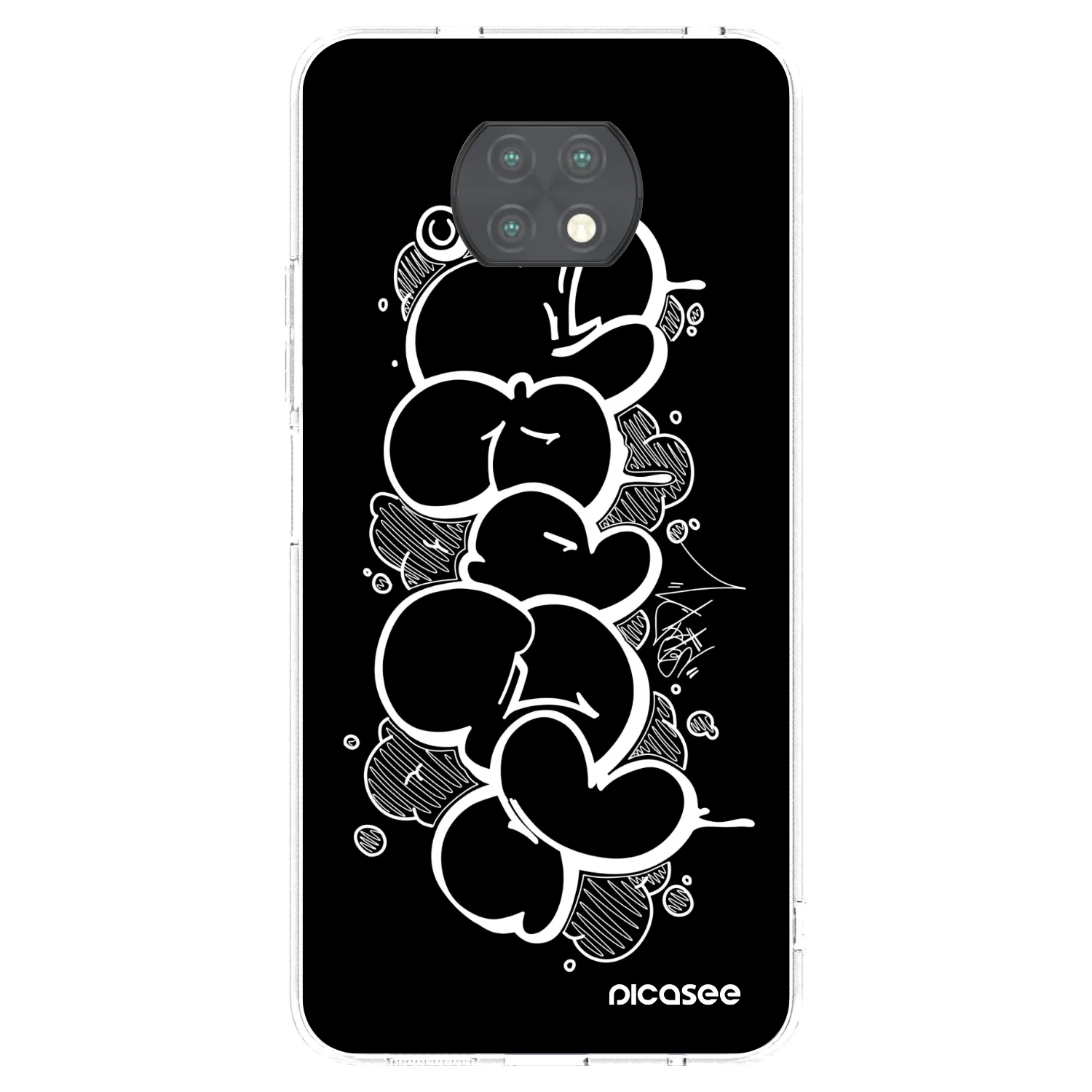 Picasee silikonový průhledný obal pro Xiaomi Redmi Note 9T - Throw UP