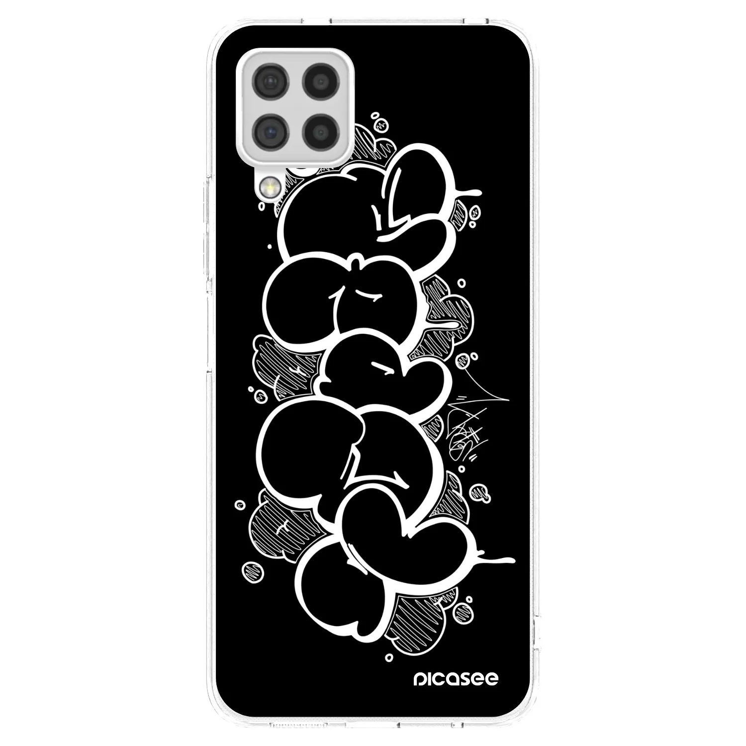 Picasee silikonový průhledný obal pro Samsung Galaxy A22 A225F 4G - Throw UP