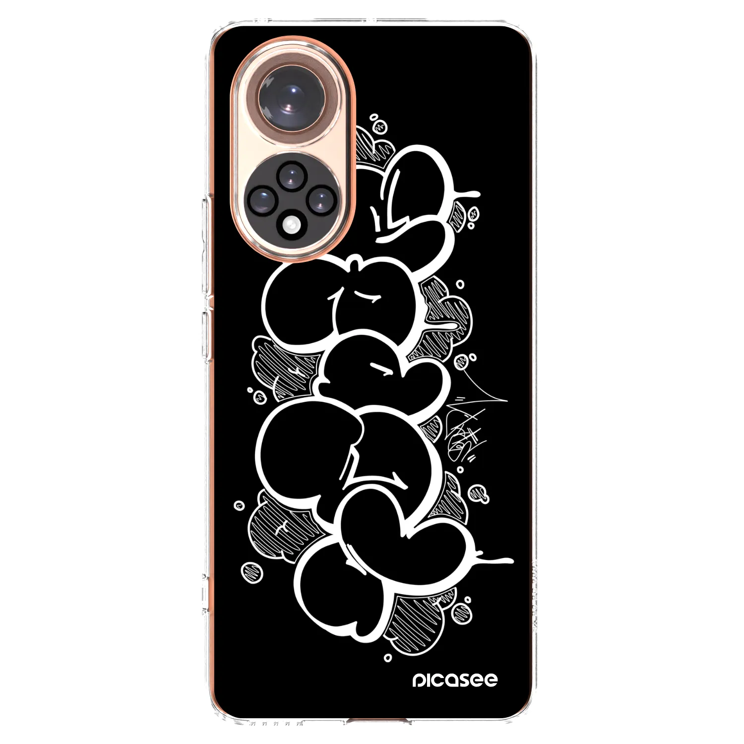 Picasee silikonový průhledný obal pro Honor 50 5G - Throw UP