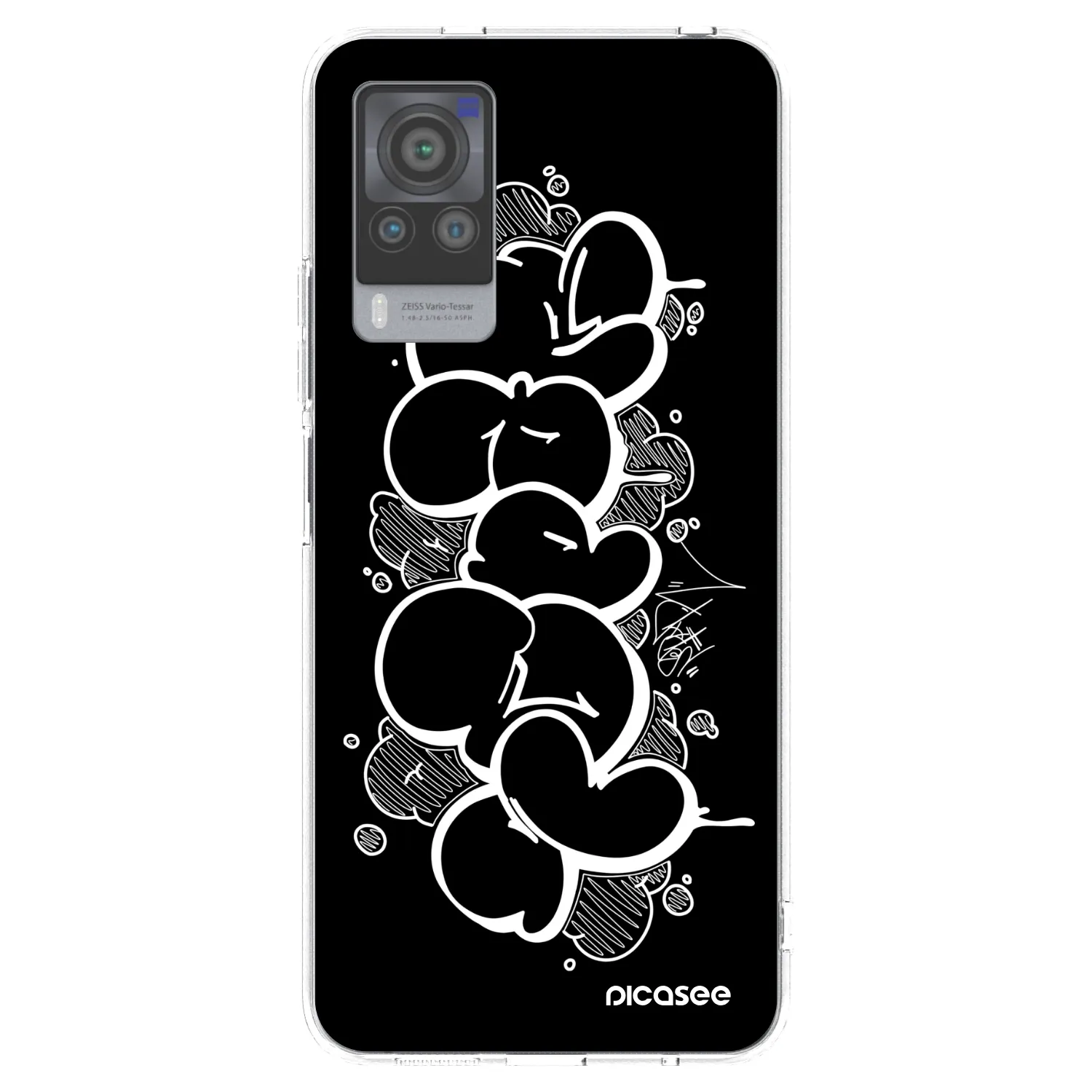 Picasee silikonový průhledný obal pro Vivo X60 Pro 5G - Throw UP
