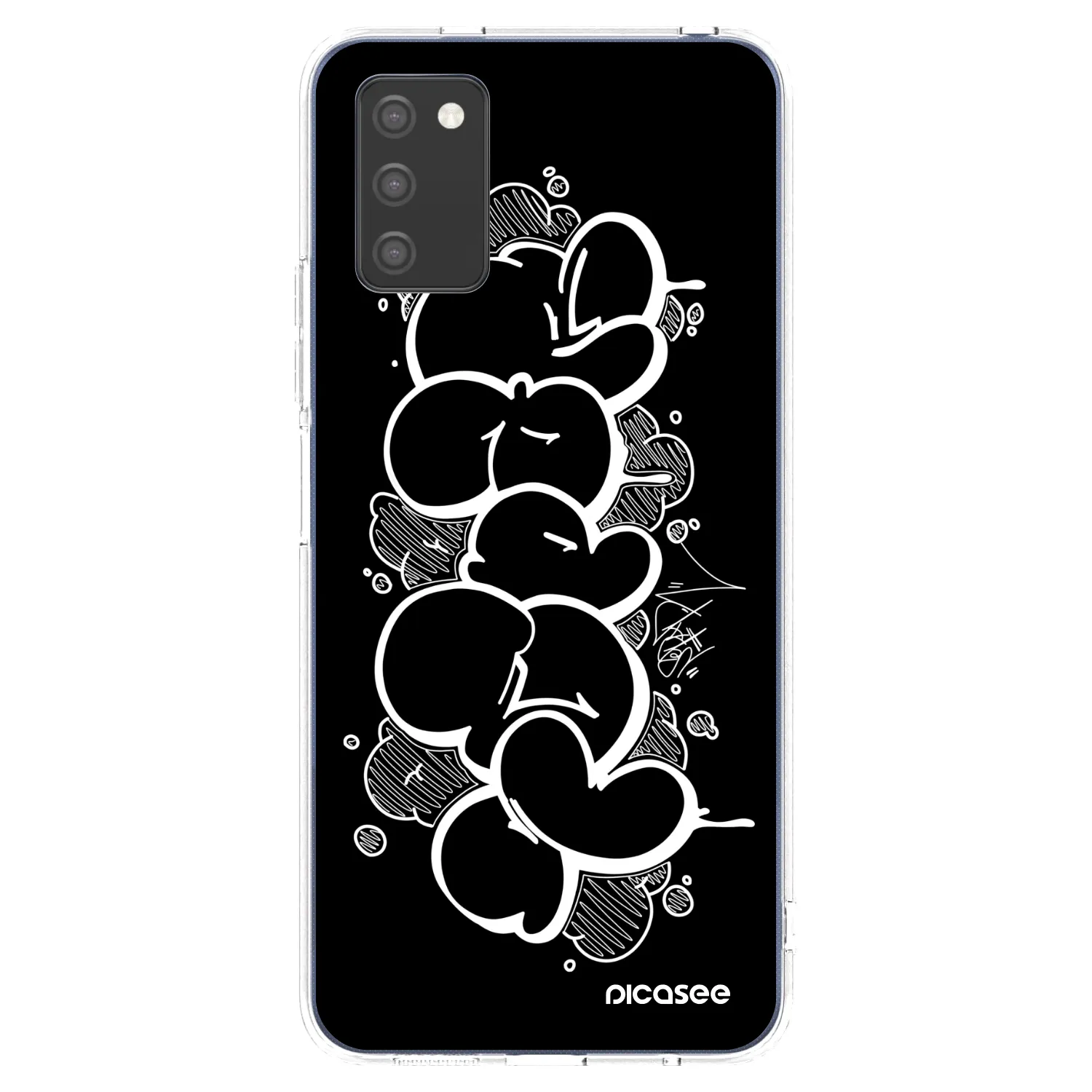 Picasee silikonový průhledný obal pro Samsung Galaxy A03s A037G - Throw UP