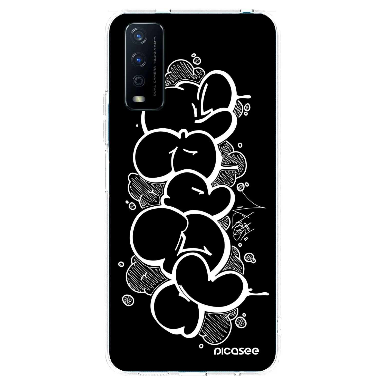 Picasee silikonový průhledný obal pro Vivo Y11s - Throw UP