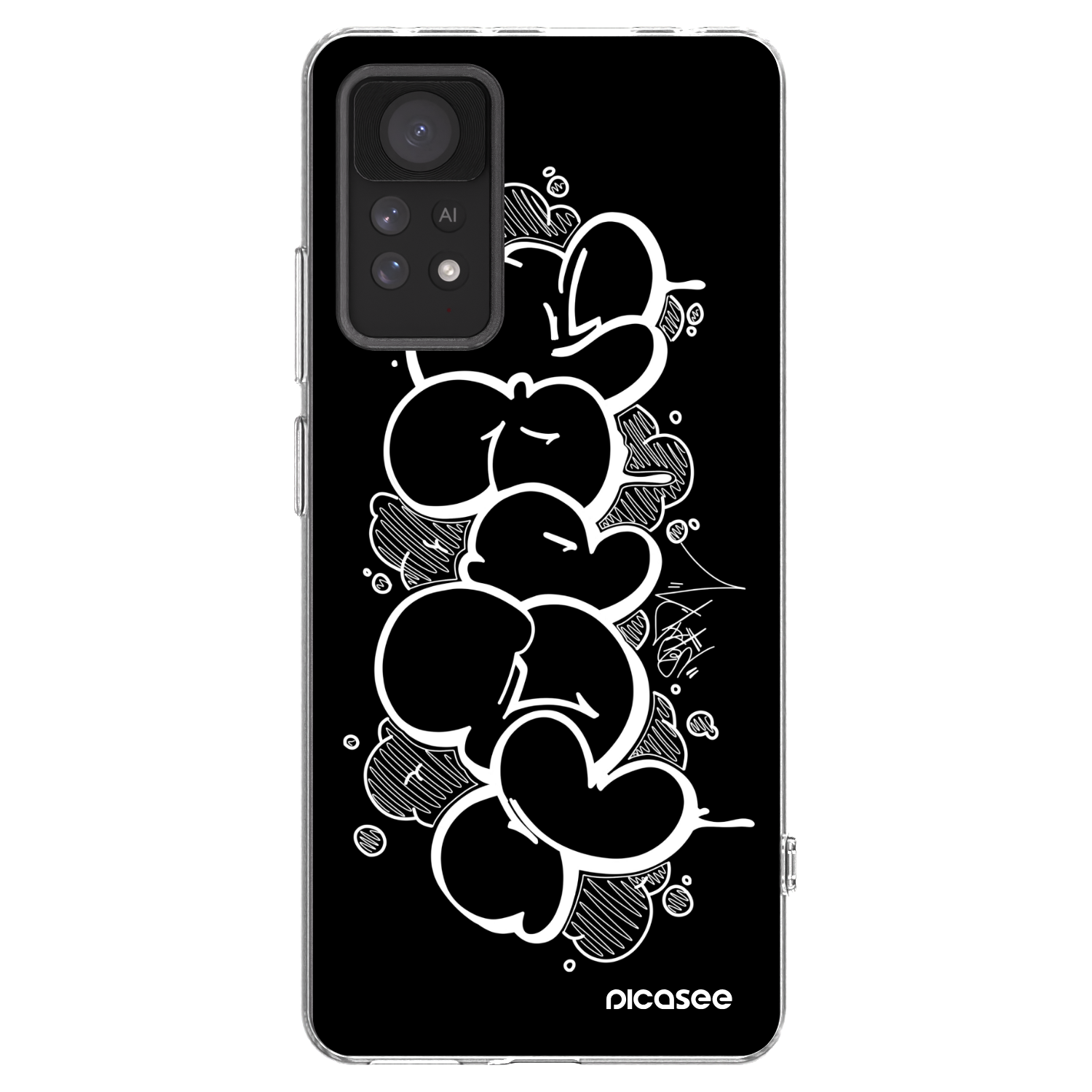 Picasee silikonový průhledný obal pro Xiaomi Redmi Note 11 Pro - Throw UP