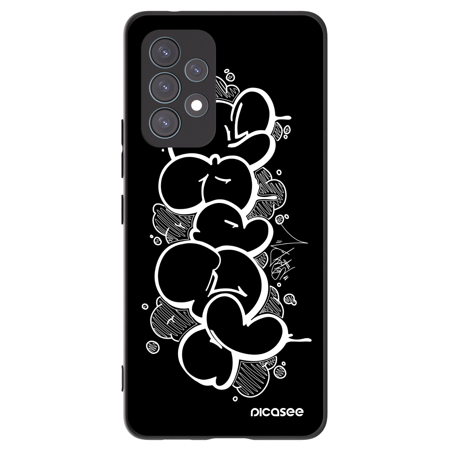 Picasee silikonový černý obal pro Samsung Galaxy A53 5G A536 - Throw UP