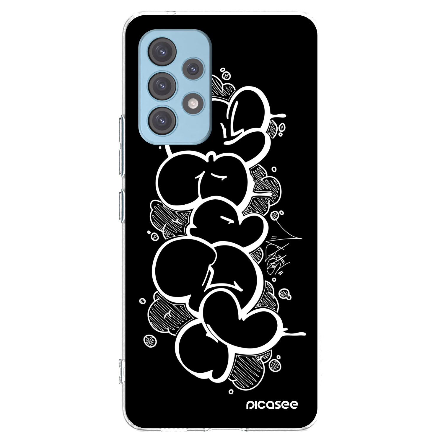 Picasee silikonový průhledný obal pro Samsung Galaxy A53 5G A536 - Throw UP