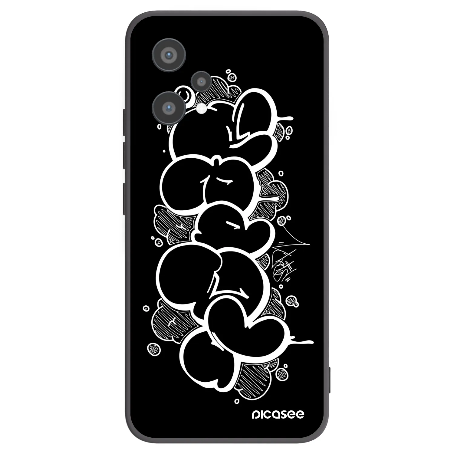 Picasee silikonový černý obal pro Realme 9 Pro 5G - Throw UP