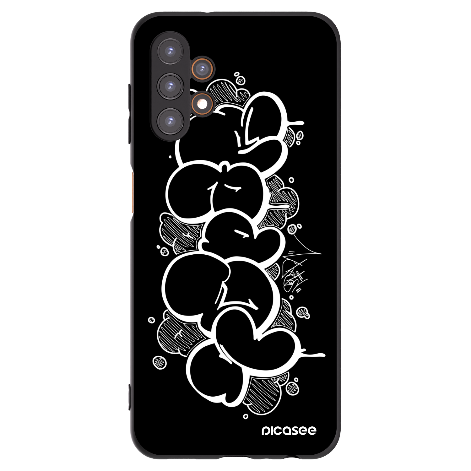 Picasee silikonový černý obal pro Samsung Galaxy A13 4G A135 - Throw UP