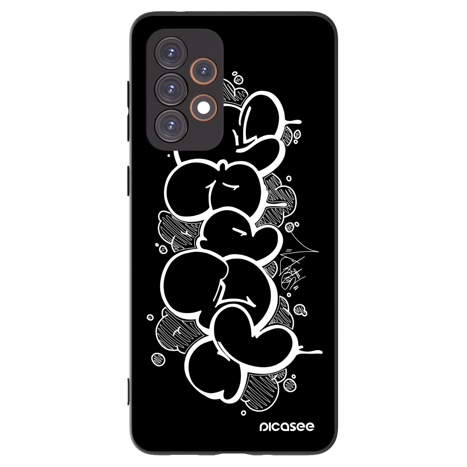 Picasee silikonový černý obal pro Samsung Galaxy A33 5G A336 - Throw UP