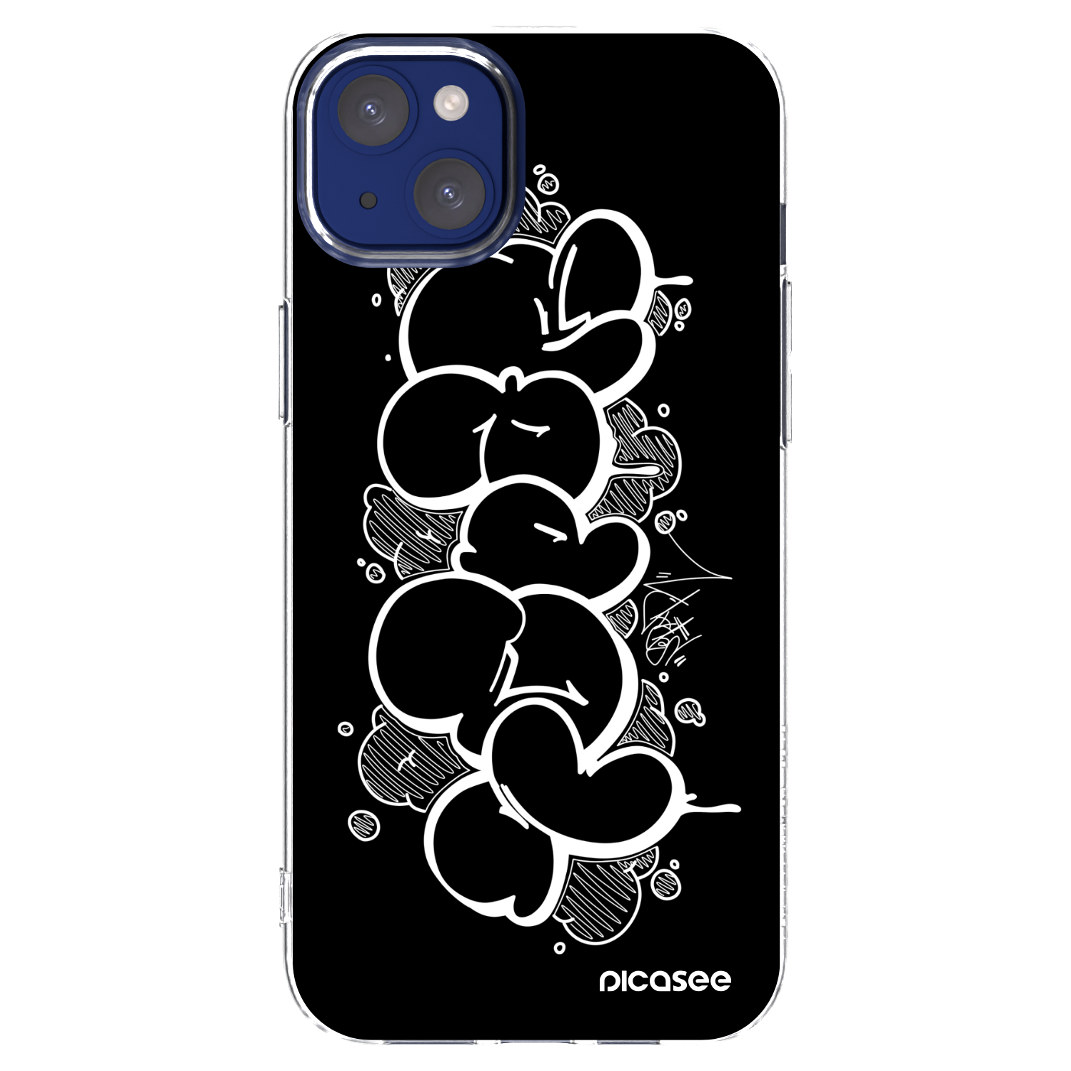 Picasee silikonový průhledný obal pro Apple iPhone 14 Plus - Throw UP