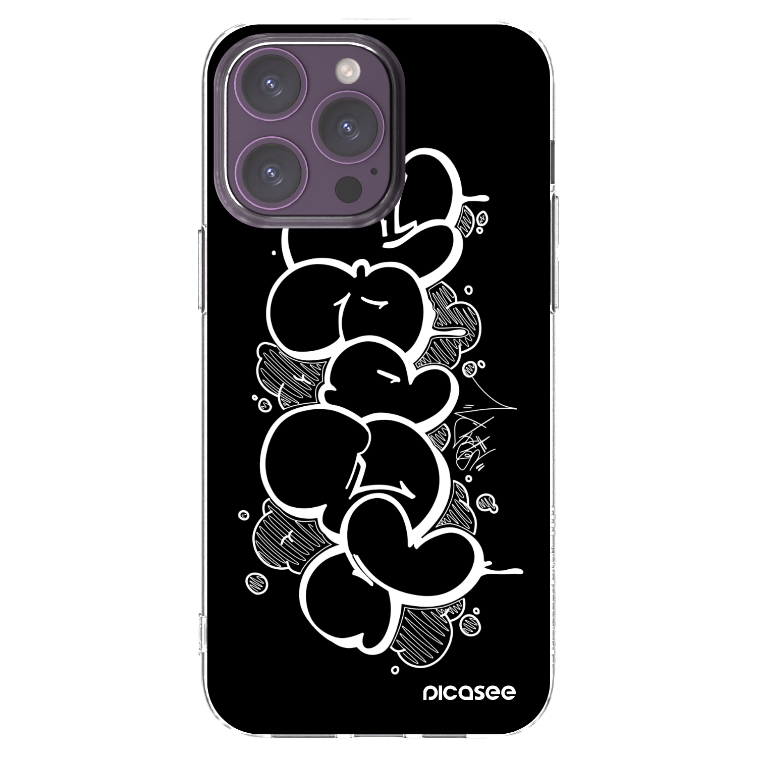 Picasee silikonový průhledný obal pro Apple iPhone 14 Pro Max - Throw UP