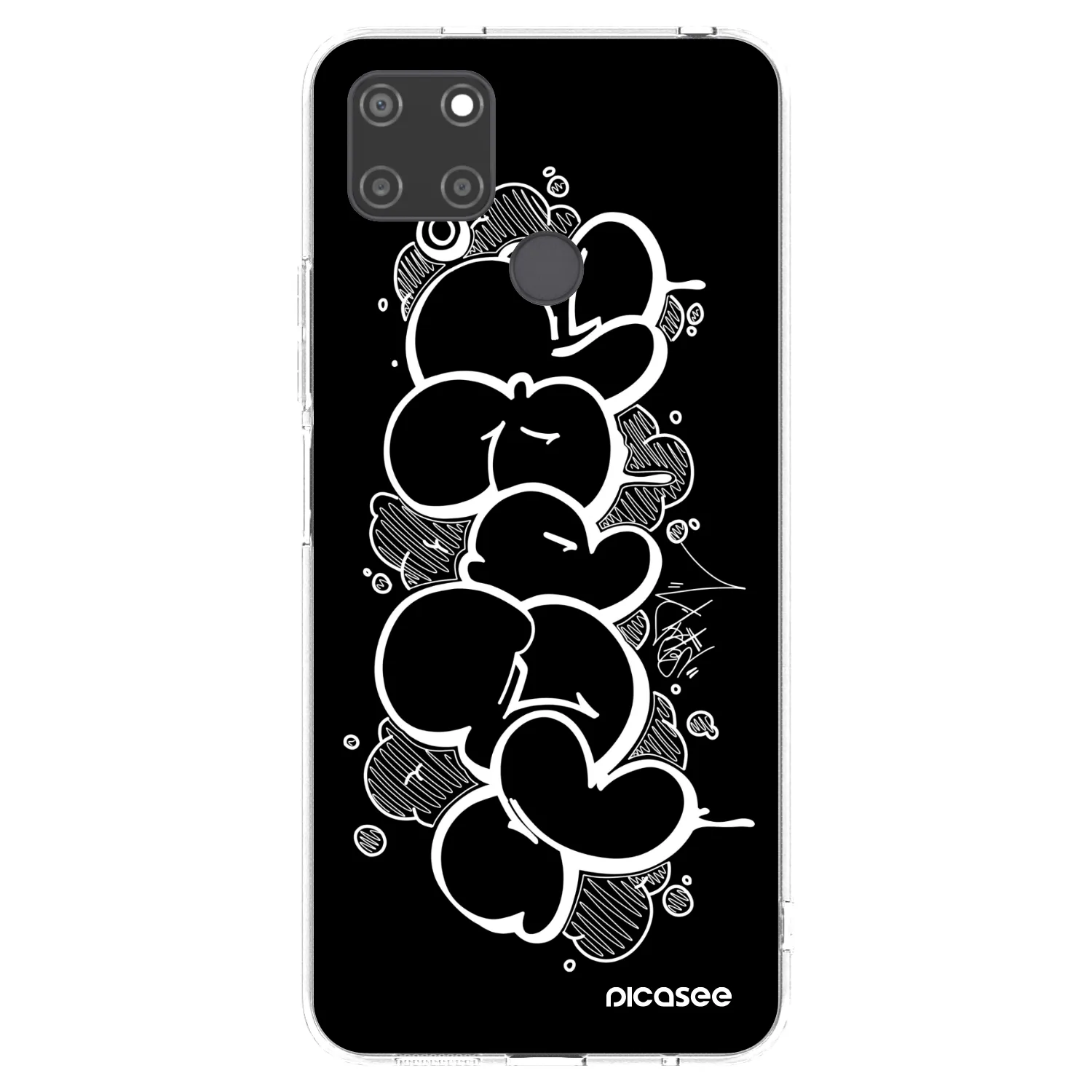 Picasee silikonový průhledný obal pro Realme C21Y - Throw UP
