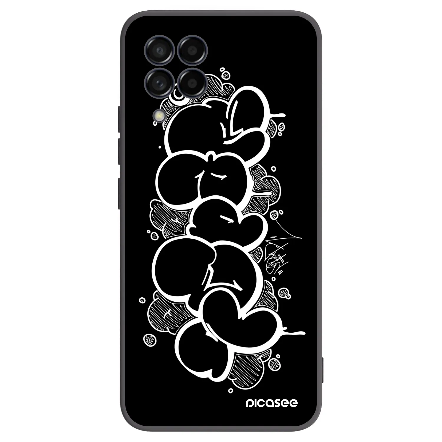 Picasee silikonový černý obal pro Samsung Galaxy M53 5G - Throw UP