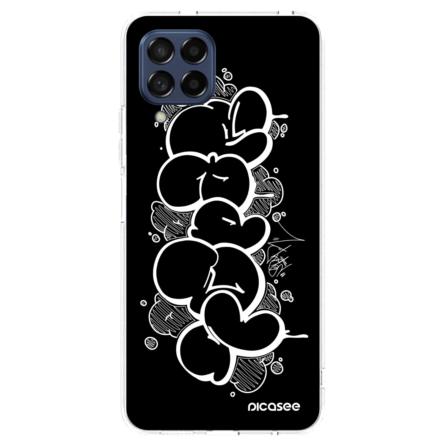 Picasee silikonový průhledný obal pro Samsung Galaxy M53 5G - Throw UP